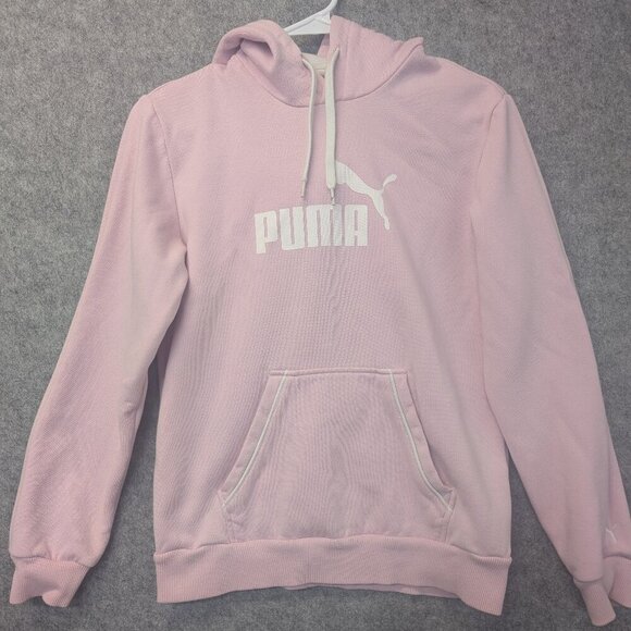 Puma hoodie pink women draw string medium - Picture 1 of 13